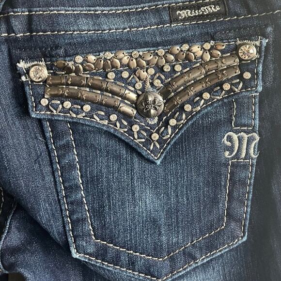 Miss Me Women's Embellish Pocket Flap  Bootcut Jeans Size 27 Style JP5489B2 - Picture 11 of 13